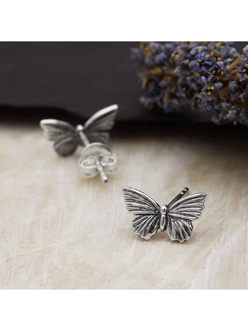 Detailed Butterfly Posts | Sterling Silver Studs Earrings | Light Years