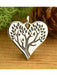Heart Tree of Life Charm Necklace | Sterling Silver Pendant Chain | Light Years