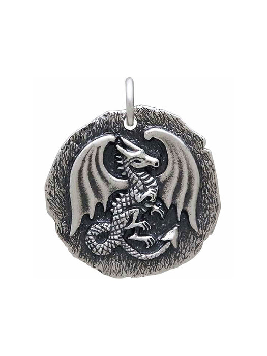 Ancient Dragon Medallion Necklace