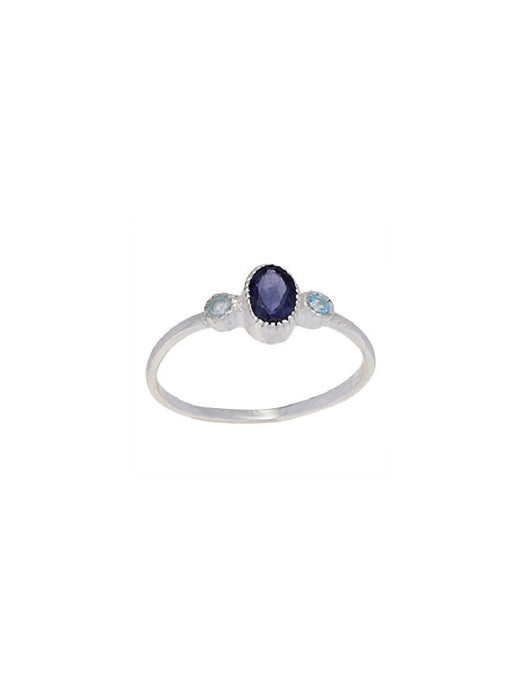 Iolite & Blue Topaz Ring
