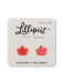 Maple Leaf Posts by Lilliput Little Things | Titanium Stud Earrings | Light Years