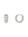 Chain Link Huggie Hoops | Silver Plated Earrings | Light Years Jewelry