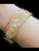 Wide Pressed Dried Flower Cuff Bracelet | Acrylic Bangle | Light Years Jewelry