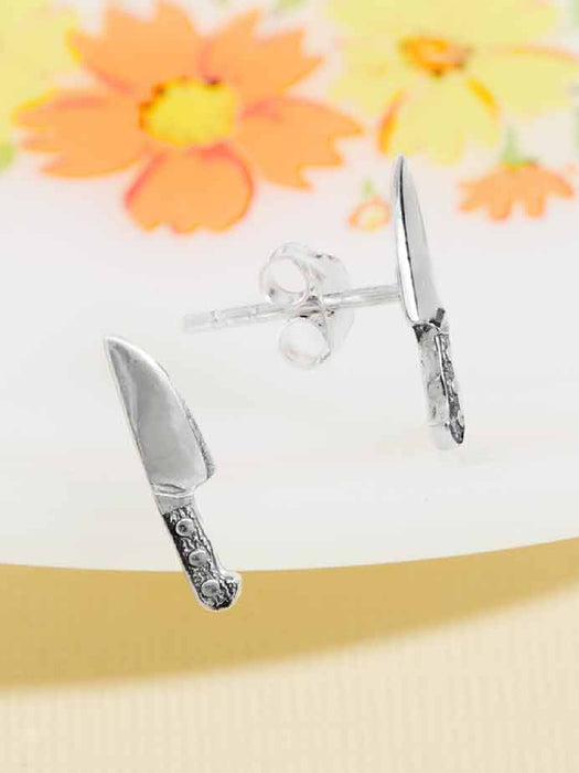 Kitchen Knife Posts | Sterling Silver Bronze Studs Earrings | Light Years