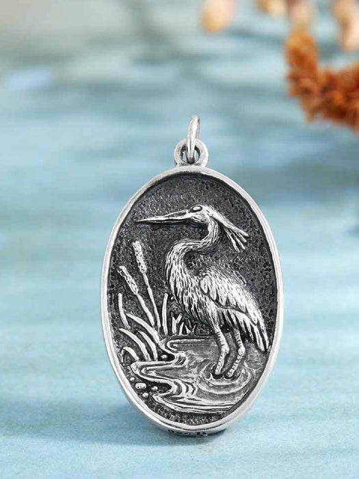 Heron in Pond Necklace