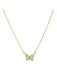Opal Inlay Butterfly Necklace | Gold Plated Chain | Light Years Jewelry