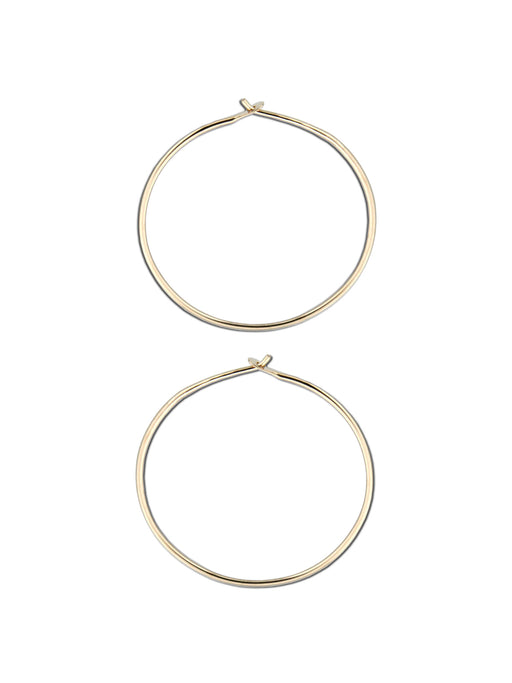 Classic Wire Hoops | 14kt Gold Filled Earrings | Light Years Jewelry