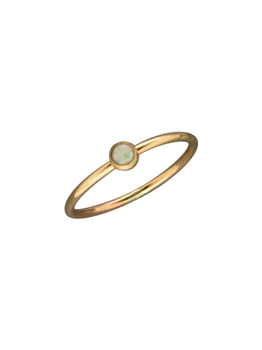 White Opal Ring | Sterling Silver Gold Filled Size 6 7 8 9 | Light Years