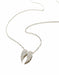 Angel Wing Necklace | Pave CZ White Gold Silver Chain | Light Years