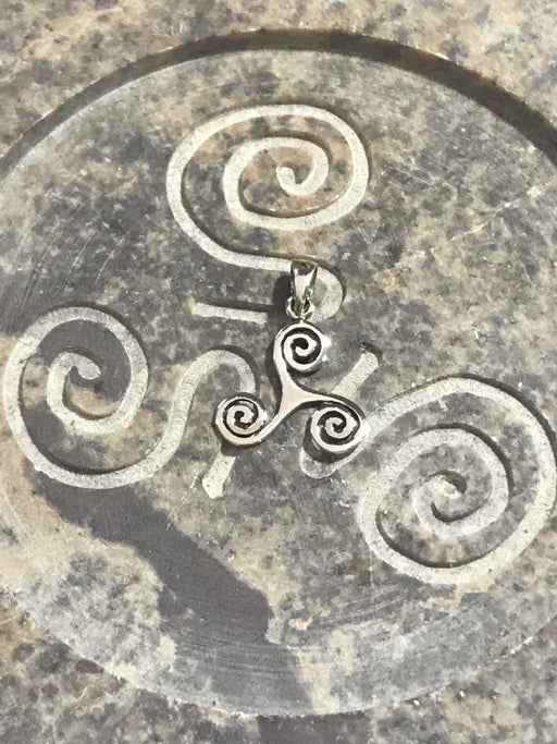 Celtic Triskelion Pendant | Sterling Silver Chain Charm | Light Years