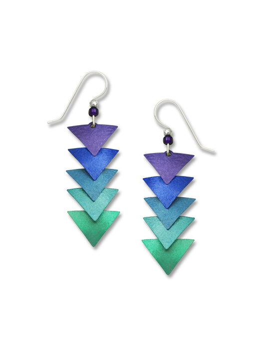 Ombre Triangle Statement Earrings | Sterling Silver | Light Years