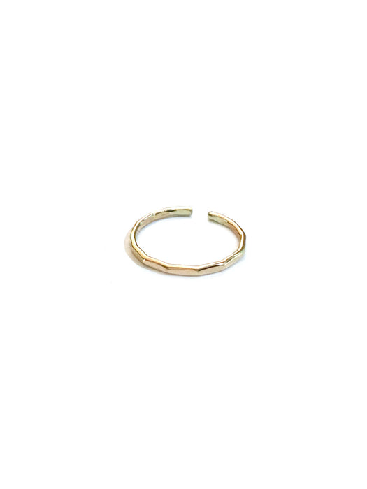Hammered Gold Toe Ring