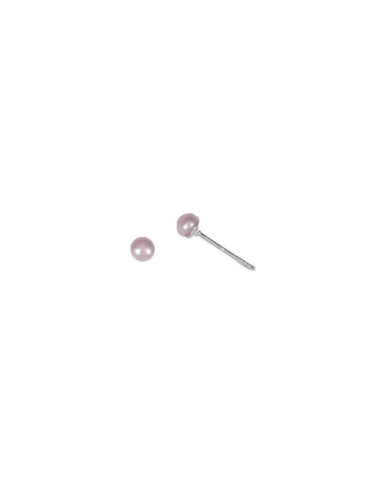 Tiny Pearl Posts | White or Pink Sterling Stud Earrings | Light Years