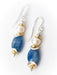 Pearl Kyanite Dangle Earrings | Handmade Sterling Silver | Light Years