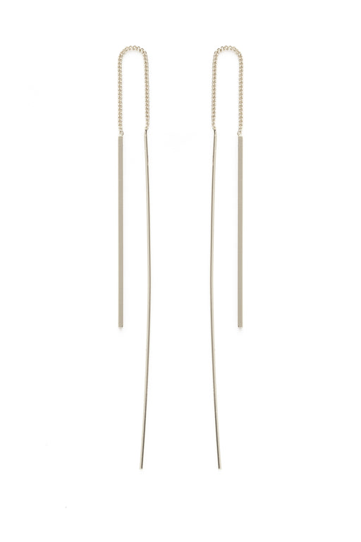 Needle & Thread Earrings | Silver or Gold Plated | Light Years Jewelry