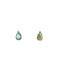 Gemstone Teardrop Posts | Labradorite | Sterling Silver Stud Earrings | Light Years