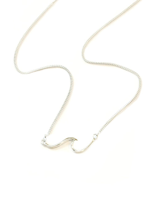 Ocean Wave Necklace | Sterling Silver 16-18" | Light Years Jewelry