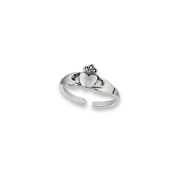 Claddaugh Adjustable Toe Ring | Sterling Silver Band | Light Years