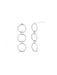 Three Linked Rings Posts | Sterling Silver Stud Earrings | Light Years