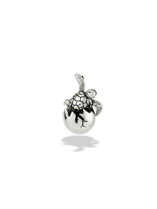 Hatching Turtle Egg Pendant | Sterling Silver | Light Years Jewelry