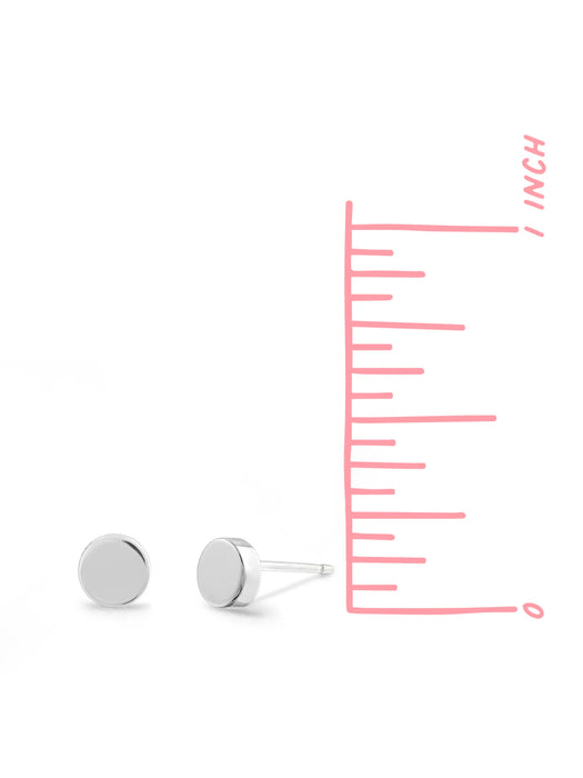 Classic Disc Posts by boma | Sterling Silver Studs Earrings | Light Years Jewelry