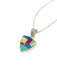 Inlaid Gemstone Triangle Necklace | Sterling Silver Chain | Light Years