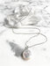 Coin Pearl Pendant Necklace | Sterling Silver Bead Chain | Light Years