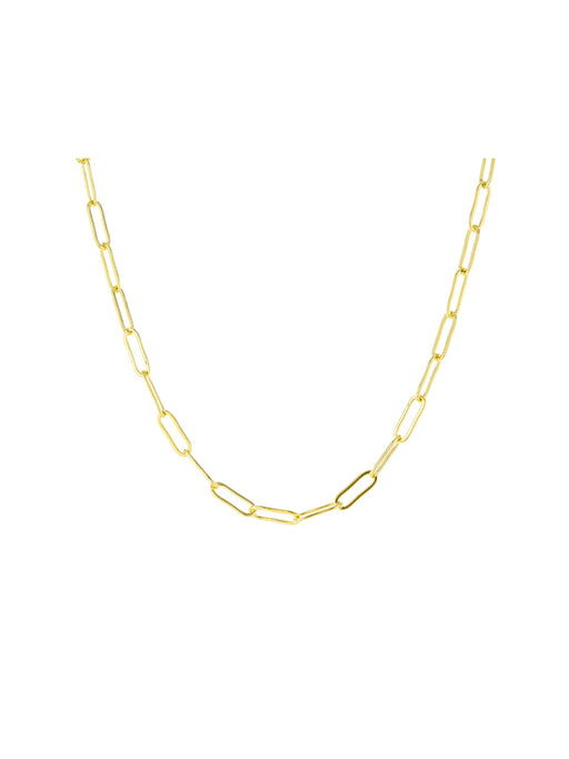 Open Link Choker Necklace | Gold Plated Chain | Light Years Jewelry