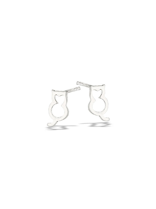 Sitting Kitty Cats Posts | Sterling Silver Studs Earrings | Light Years