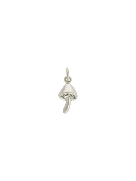 Mushroom Charm Necklace | Sterling Silver Pendant Chain | Light Years