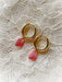 Enamel Heart Dangle Huggie Hoops | Gold Plated Earrings | Light Years