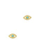 CZ Evil Eye Posts | Gold Plated Stud Earrings | Light Years Jewelry