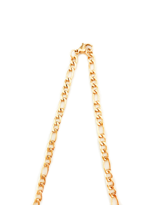 Gold Steel Figaro Unisex Chain | Assorted Lengths | Light Years Jewelry
