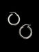 Sterling Silver Tube Pincatch Hoops | Large 1" | Trendy Classic Earrings | Light Years 