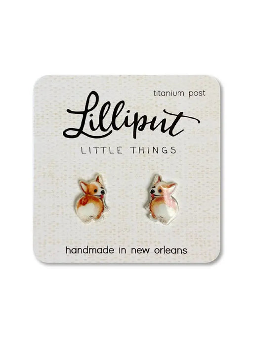Corgi Butt Posts by Lilliput Little Things | Steel Studs Earrings | Light Years