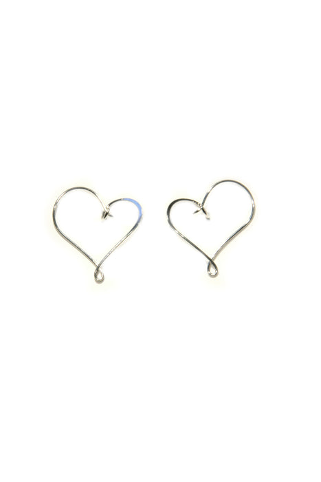 Heart Hoop | Sterling Silver, Gold Filled, Niobium | Light Years Jewelry