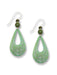 Green Swirl Statement Dangles Earrings by Adajio | Light Years Jewelry