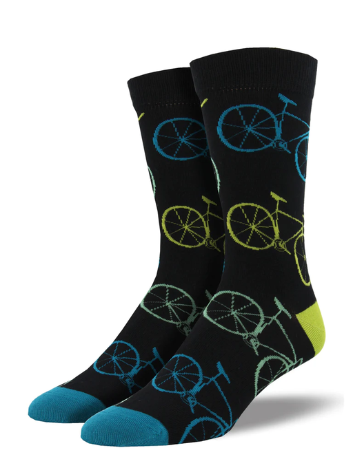 Fixie Bike Men's Bamboo Crew Socks | Gifts & Accessories | Light Years