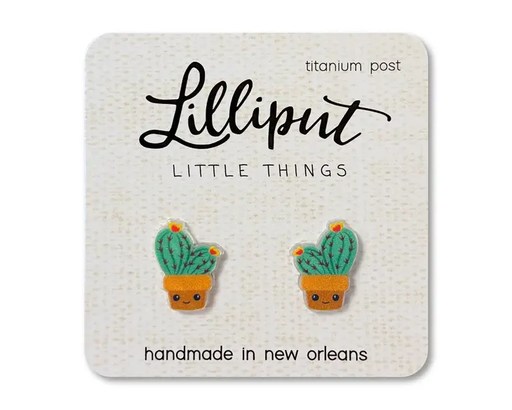 Kawaii Cactus Posts Lilliput Little Things | Studs Earrings | Light Years