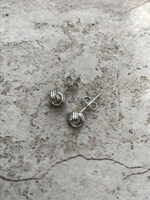 Classic Knot Stud Earrings | Sterling Silver Posts | Light Years Jewelry