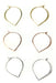 Lotus Petal Hoops | Silver, Gold, Rose Gold | Light Years Jewelry