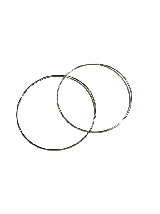Large Thin Endless Hoops, $9 | Silver Plated | Light years Jewelry