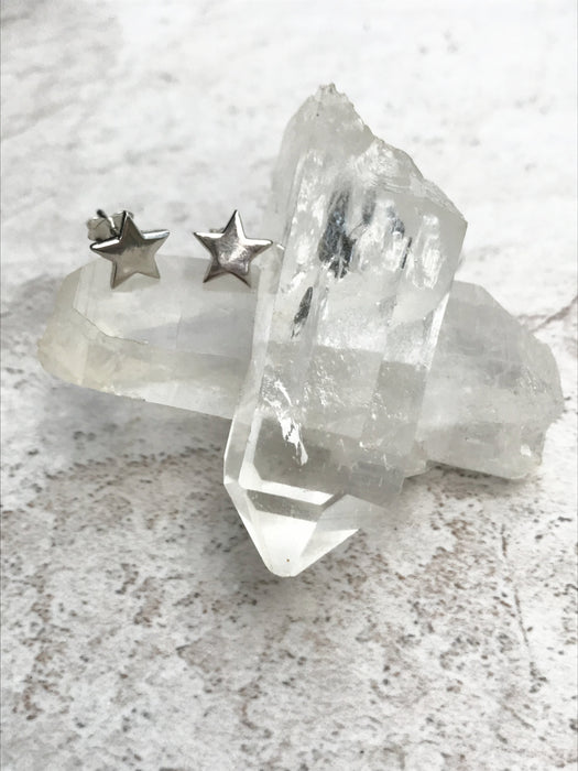 Polished Star Posts | Sterling Silver Studs Earrings | Light Years