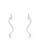 CZ Twist Earrings | Sterling Silver Gold Filled Threaders | Light Years Jewelry