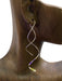 Long Twist Statement Earrings | Sterling Silver Gold Filled | Light Years