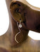 CZ Twist Earrings | Sterling Silver Gold Filled Threaders | Light Years Jewelry