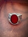 Braided Carnelian Signet Ring | Sterling Silver Size 9 10 11 | Light Years