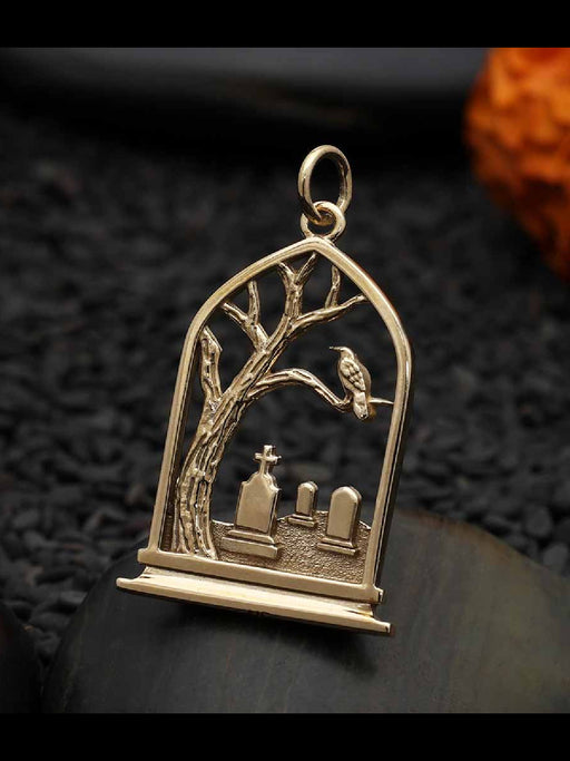 Graveyard Necklace | Sterling Silver Bronze Vermeil Chain Pendant | Light Years