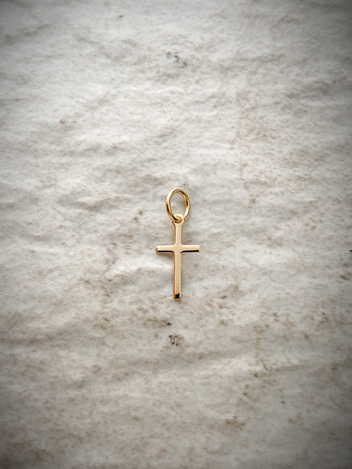 Simple Cross Pendant | 18kt Gold Filled Necklace | Light Years Jewelry