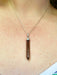 Long Crystal Point Pendant | Sterling Silver Gemstone Necklace | Light Years